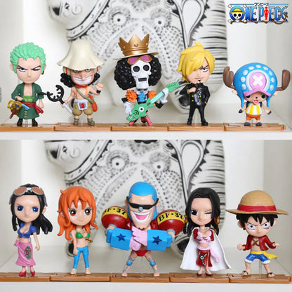 One Piece Full Set of 10 Characters Figurines
