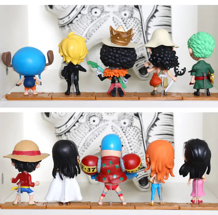 One Piece Full Set of 10 Characters Figurines