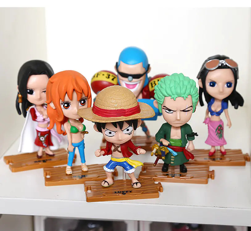 One Piece Full Set of 10 Characters Figurines
